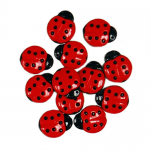 Пуговицы "Божьи коровки" 12шт. "Button Fashion" (Голландия)