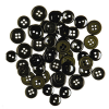 Пуговицы "Ассорти черные" 130шт. "Button Fashion" (Голландия)