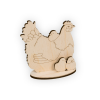 Заготовка для декорирования "Курочка на подставке" фанера 9x11см "Mr. Carving"