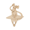 Заготовка для декорирования Подвеска "Крыса в юбочке" фанера 9x7см "Mr. Carving"