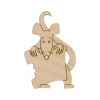 Заготовка для декорирования Подвеска "Крыса с хлебом" фанера 9x6см "Mr. Carving"