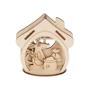 Заготовка для декорирования "Крыса в домике" фанера 9x9см "Mr. Carving"