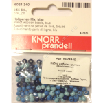 Бусины деревянные d=4мм 165шт синий микс "Knorr prandell" (Германия)