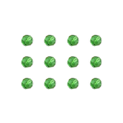 Бусины стеклянные d=6мм 12шт светло-зеленые "Preciosa" (Чехия)
