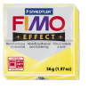 Полимерная глина FIMO Effect полупрозрачный желтый 56 гр