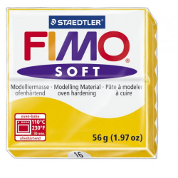 Полимерная глина FIMO Soft желтый 56 гр