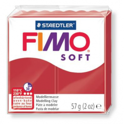 Полимерная глина FIMO Soft рождественский красный 56 гр