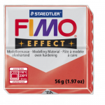 Полимерная глина FIMO Effect полупрозрачный красный 56 гр