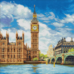 Набор для картины стразами "Лондон. Палата лордов" "Фрея"