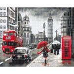 Набор для картины стразами "Улица дождливого Лондона" "Фрея"