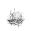 Набор для раскрашивания чернографитными карандашами "Морской залив" "Фрея"