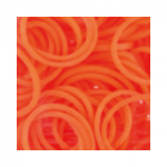 Резинки для плетения темно-оранжевые матовые 600 шт. RLB-01 "Hobbius"