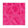 Резинки для плетения светло-розовые прозрачные 600 шт. RLB-01 "Hobbius"