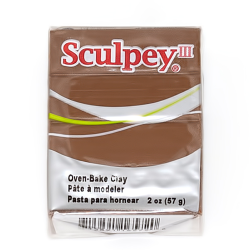 Полимерная глина Sculpey III цв. лесной орех 57гр "Scupley" (США)